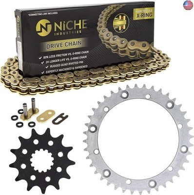 NICHE Drive Sprocket Chain Combo for Yamaha Raptor 660R Front 13 Rear 40 Tooth
