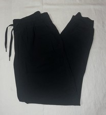 Old Navy Women’s Sz S 4/6 Go-Dry  SleekTech Track Jogger Pants Drawstring Black