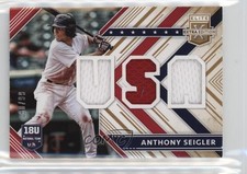 2018 Panini Elite Extra Edition USA Materials Gold 80/99 Anthony Seigler 05k6