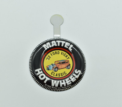 Hot Wheels - '32 FORD VICKY CLASSIC, 1968 Redline Pin Button/Badge, Metal, HK