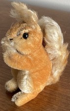 Vintage Mohair Steiff 5" Possy Squirrel, VGC W/Chest Tag CUTE