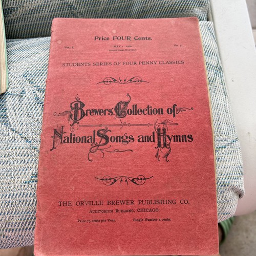 1900 Brewers Collection Of National Songs And Hymns