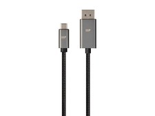 Monoprice Bidirectional USB Type-C to DisplayPort Cable - 6ft - Black, 4K 60Hz