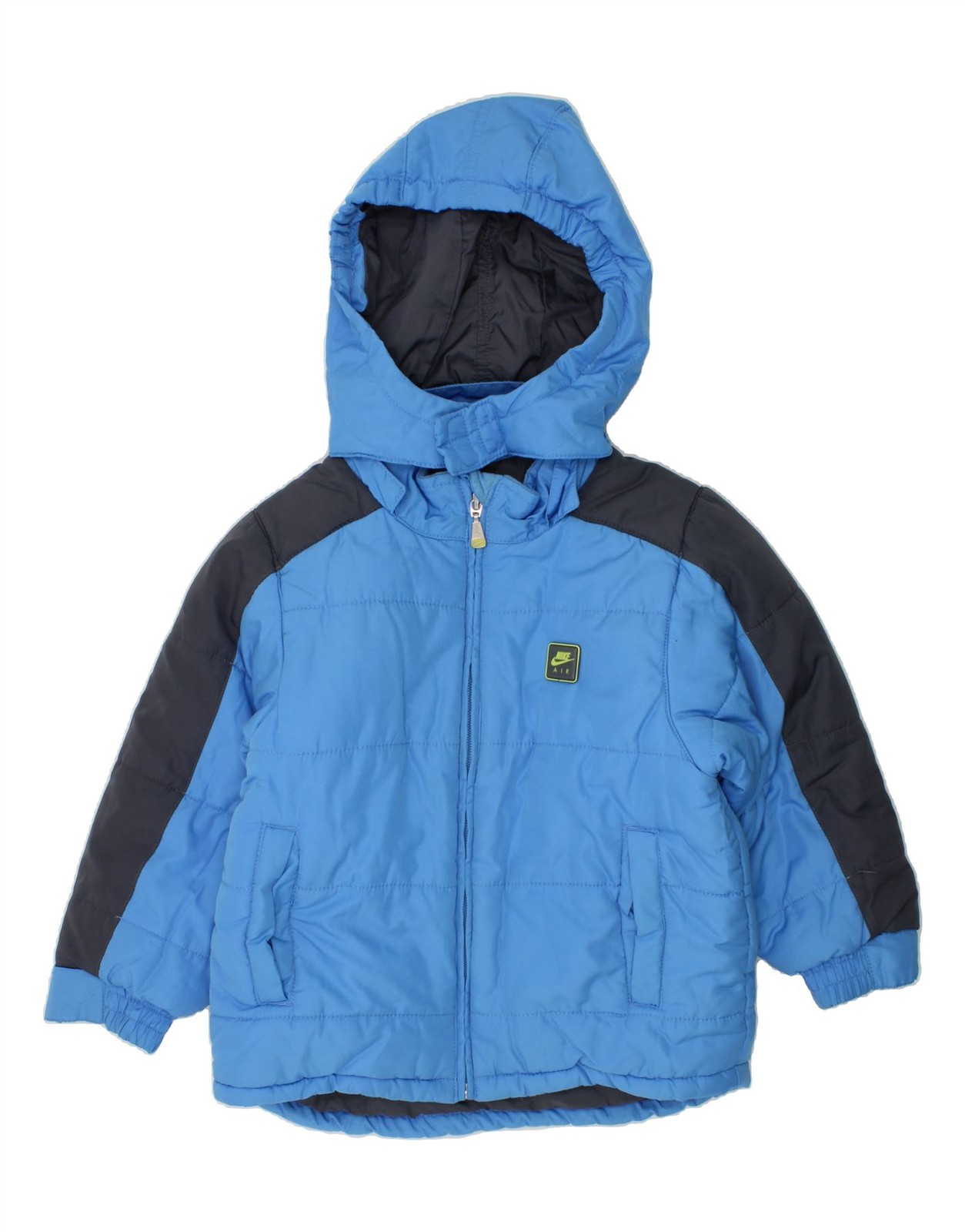 SACAI X NIKE NIKE Giacca Imbottita con Cappuccio Ragazzo 4 5 Anni Piccola Blu Colourblock Poliestere BJ10