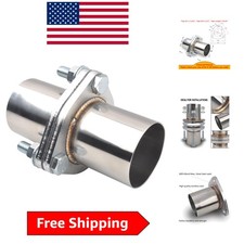 Stainless Steel Exhaust Flange Kit - 2.5 Id Quick Fix With 3 Bolts Gasket