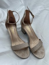 Dream Pairs Champagne Gold Block Heel Sandals Ankle Strap Dress Heels Women  s Si