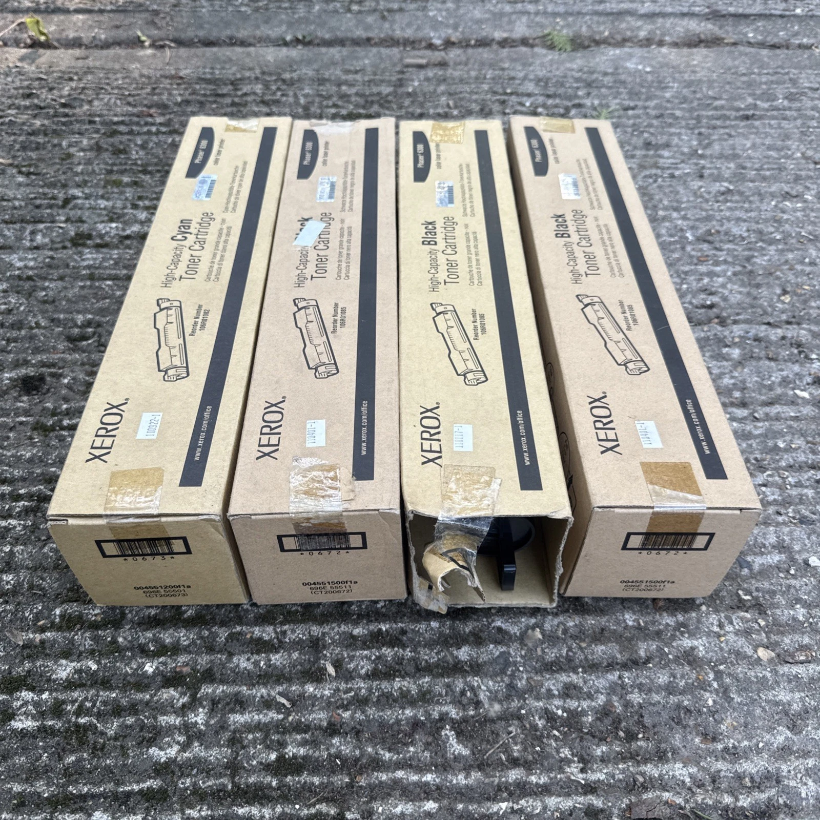 Genuine Xerox High Capacity Toners 1x 106R01082 & 3x 106R01085 Set - New Boxed 5