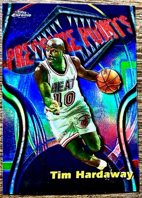#ad 1998 Topps Chrome Refractor Pressure Points Miami Heat Tim Hardaway G # 3 $3.89
