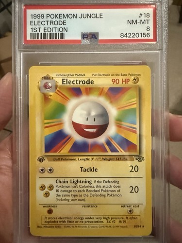 Electrode (1st Edition) graded PSA 8 for sale on eBay