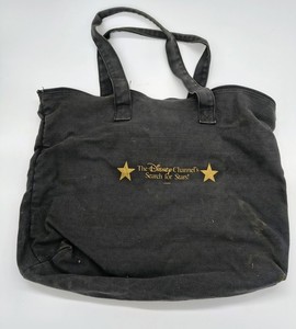Vtg 90s Disney Channel SEARCH FOR STARS Tote Bag Denim RARE Grails Cast Crew Pro