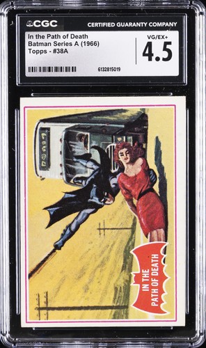 1966 Topps Batman Red Bat #38A In the Path of Death — CGC 4.5
