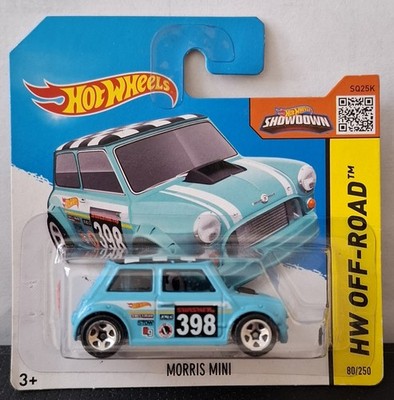 Rarität! Hot Wheels 1/64 (2015): Morris Mini, türkisblau, 'HW Off-Road' (OVP)
