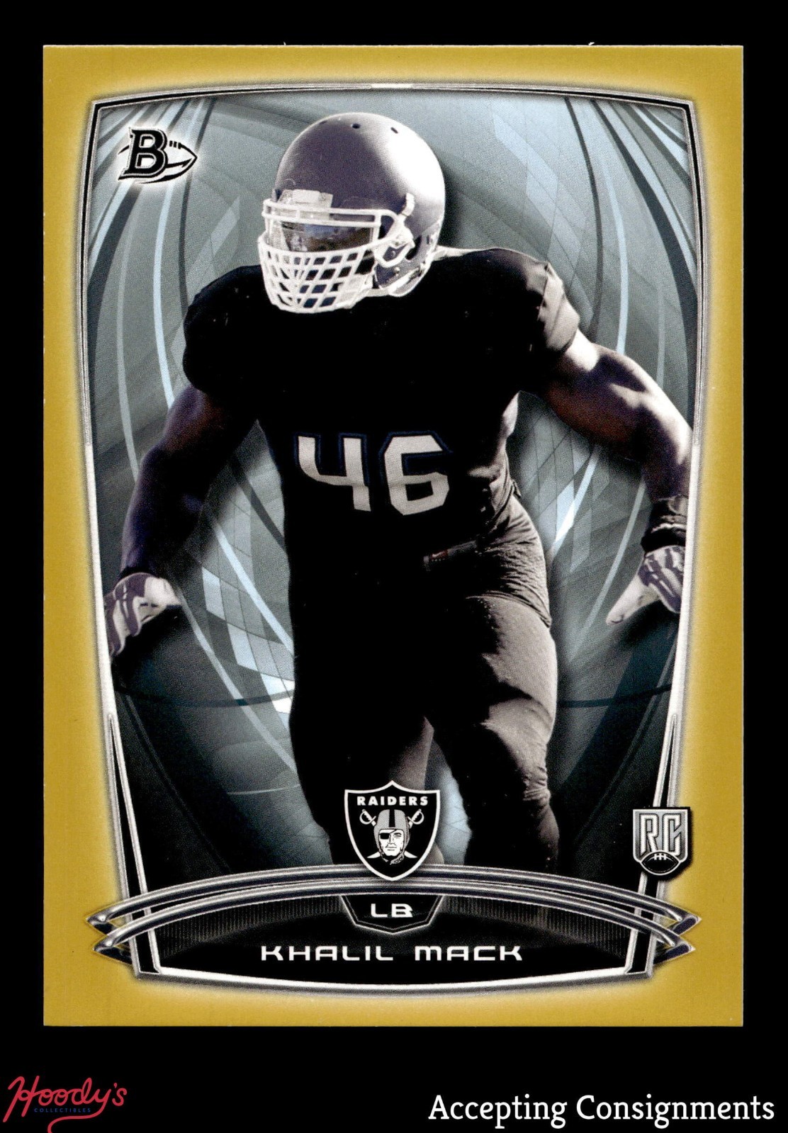 Khalil Mack Bowman Rookies #54 Gold