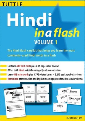 Hindi in a Flash Kit Volume 1 (Tuttle Flash Cards), Delacy, Richard, Very Good B