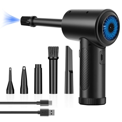 Elektrische Staubgebläse, 50000RPM Druckluftspray für PC Reinigung, Air Duster. - Afbeelding 26 van 26