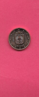 #ad LATIVA KM150 2014 UNCIRCULATED BU MINT UNC EURO CENT COIN $1.20