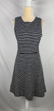 J. Crew Women's Striped Nautical City Career Modest Sleeveless Dress sz 8