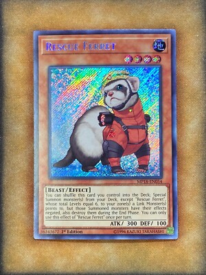 Yugioh Rescue Ferret MP18-EN054 Secret Rare 1st Ed NM