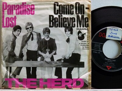 The Herd -Paradise Lost / Come On-Believe Me  D-1968  Hansa 19 894  wol. toc.