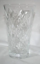 Mikasa Crystal Vase 7.5" tall