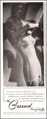 1948 vintage lingerie AD GOSSARD Line of Beauty Girdles Undergarments 081523