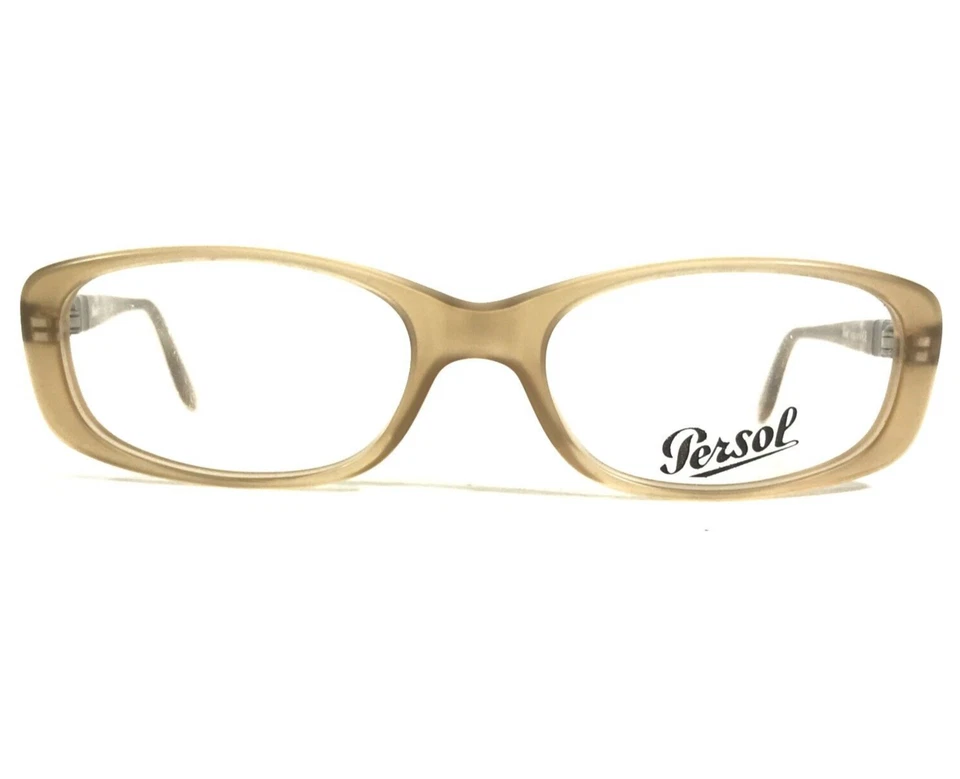 Monturas de gafas Persol 2557-V 186S arena transparente dorado marrón rectangulares 50-17-135 Foto 2 de 4