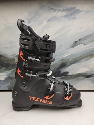 Tecnica Mach Sport LV 100 Men's Alpine Ski Boots, Race Black 285 28.5 
