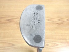 OTEY CRISMAN SELMA ALA. 17H PUTTER HICKORY SHAFT LEATHER WRAP GRIP