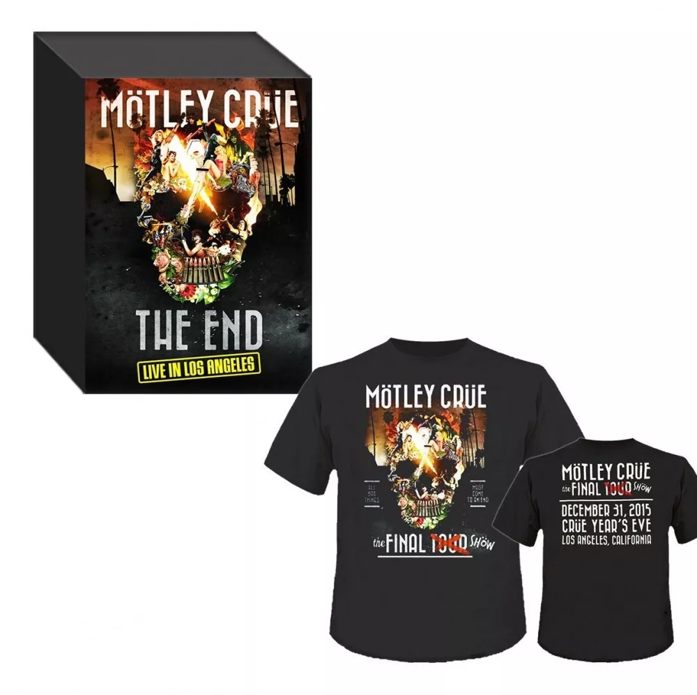 New! MOTLEY CRUE THE END Last Live in Los Angeles, Live DVD+CD+T