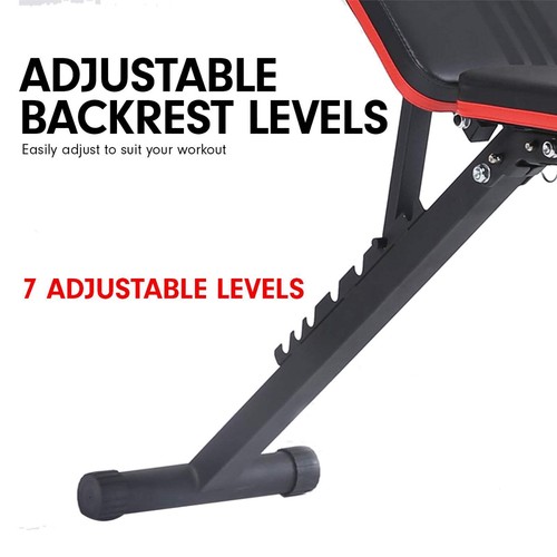 Powertrain Adjustable Incline Decline Exercise Bench Resistance Bands - Picture 7 of 8