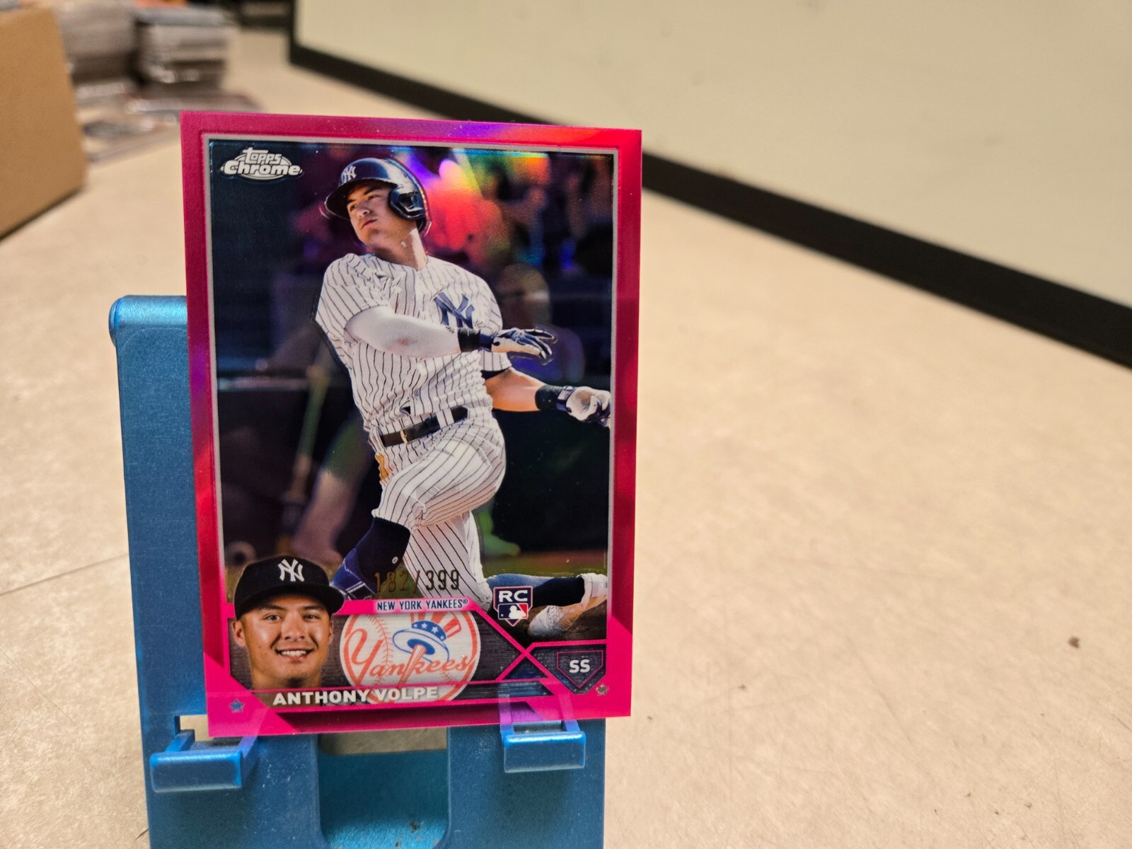 2023 Topps Chrome Anthony Volpe /399 Magenta Refractor #4 RC New York Yankees