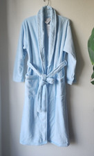 Blue Plush Wrap Robe Small