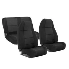 Smittybilt BLACK Custom Neoprene Seat Covers 1991-1995 FOR Jeep Wrangler YJ