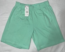Adidas Men  s Solid French Terry Shorts Pulse Mint Medium M HI3138 NWT 40