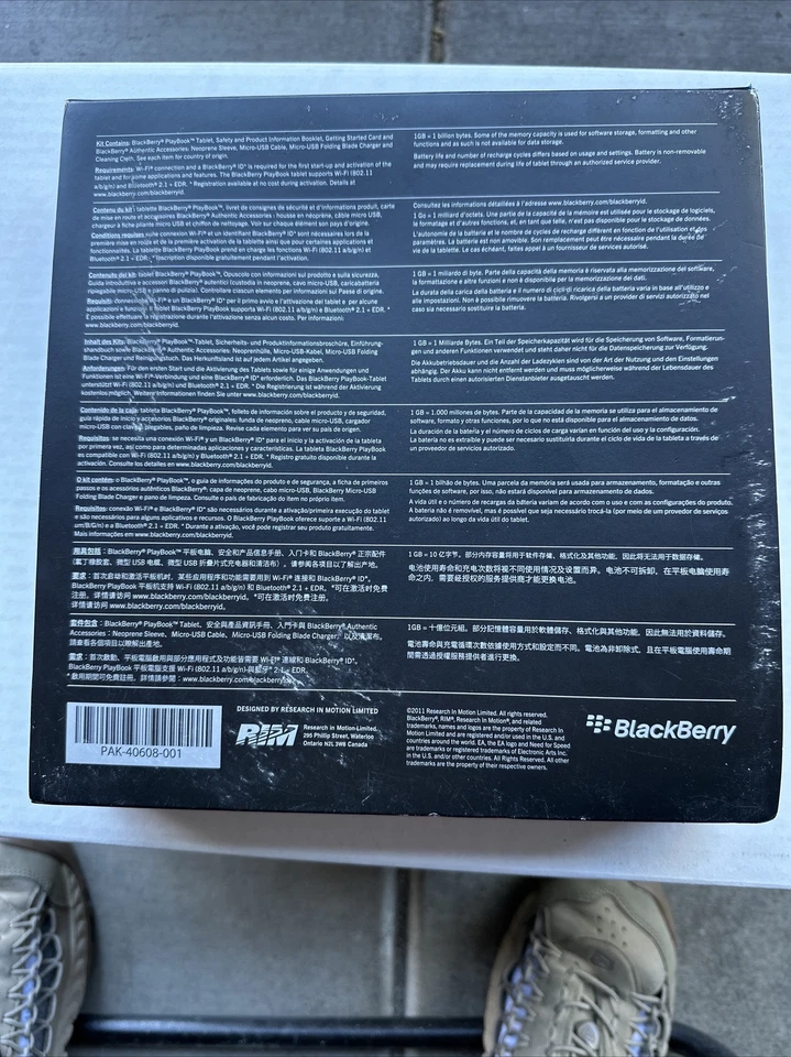 BlackBerry PlayBook 16GB Wi-Fi Tablet 7" Factory Sealed. Never Opened - Image 3 of 3