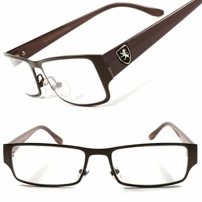 KHAN Modern Mens Womens Rectangle Eye Glasses Optical Frame (No Lenses)