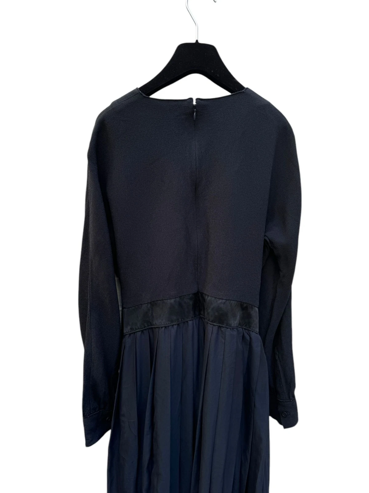 Raro abito Celine by Phoebe Philo nero blu navy seta fusion taglia 40 taglia M