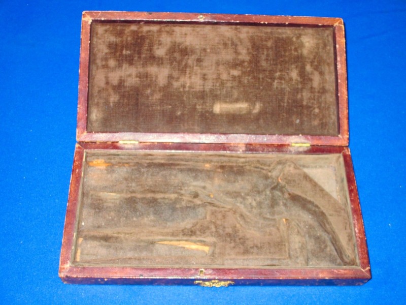 Civil War Deluxe Colt Made Leather Bound French Contoured Case For a 5" Barrel