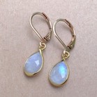 Earrings Handmade Artisan Jewelry New Natural Moonstone Sundance Charm