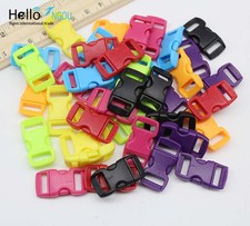 Wholesale 3/8" 10mm Curved Side Release Plastic Buckles Paracord Bracelet DIY