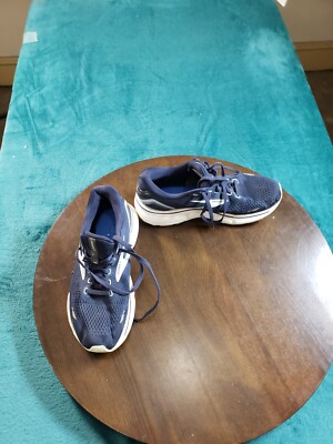 Brooks Ghost 15 Sneakers Shoes Sz 8.5 Mens Blue Athletic Running Marathon