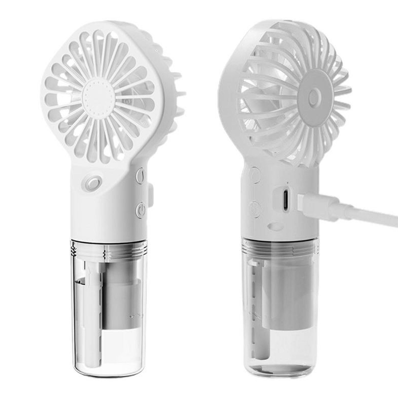 Portable Handheld Misting Fan Water Spray Fan 4 AdjustableSpeed