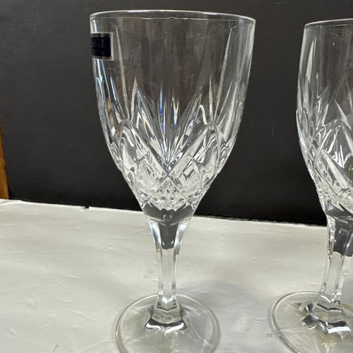 2 Glenmere clear crystal stemware Waterford Marquis Water Goblet 8" NEW! Rare - Picture 5 of 24
