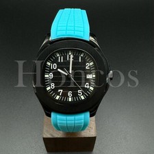 Custom Made PP Style Watch NH35 Automatic Movement Aquanaut BLK Dial BK Bezel LB