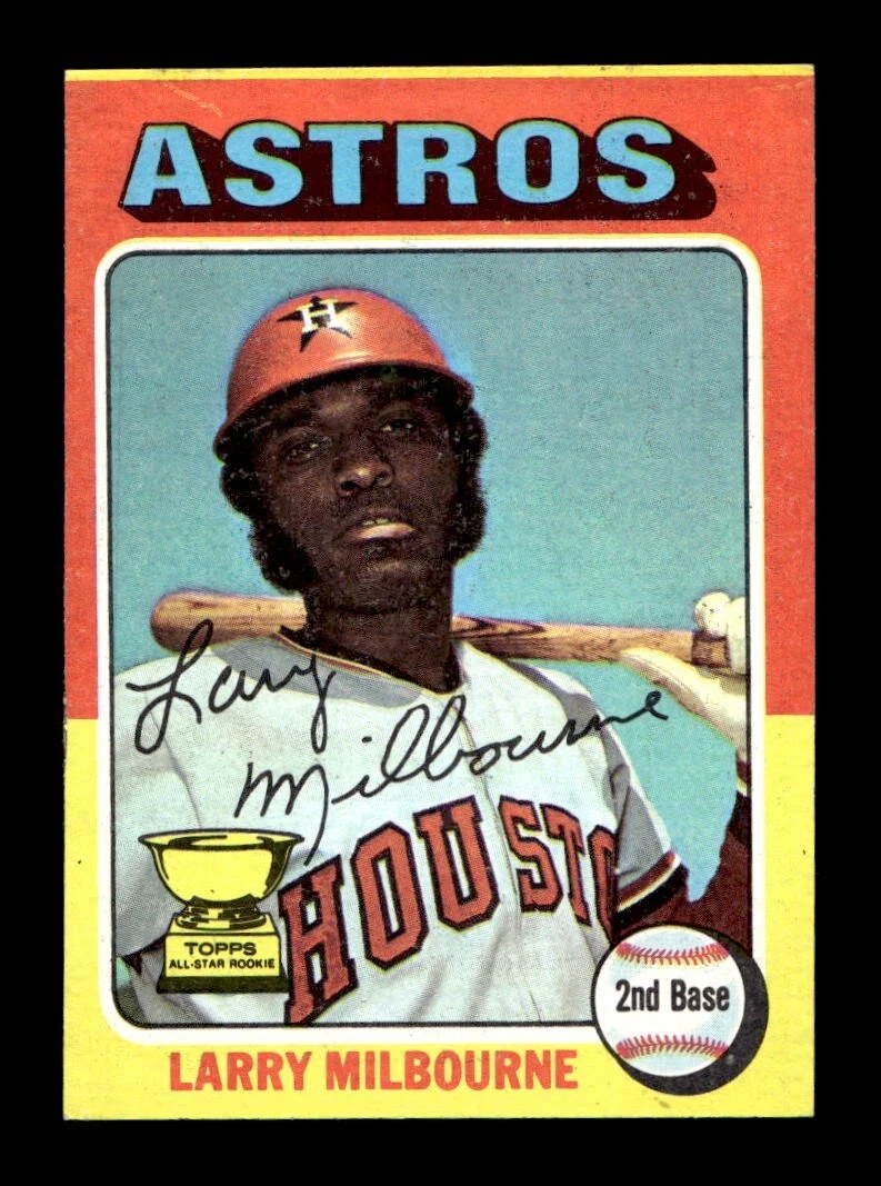 1975 Topps MINI #512 Larry Milbourne Astros NEAR MINT *8g