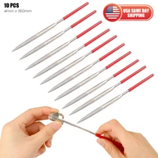 10pc Needle File Shape Steel Glass Needle Tile Stone Metal Plastic Jewelry 160mm