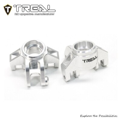 Losi MINI LMT Treal Machined Aluminum Steering Knuckles - SILVER
