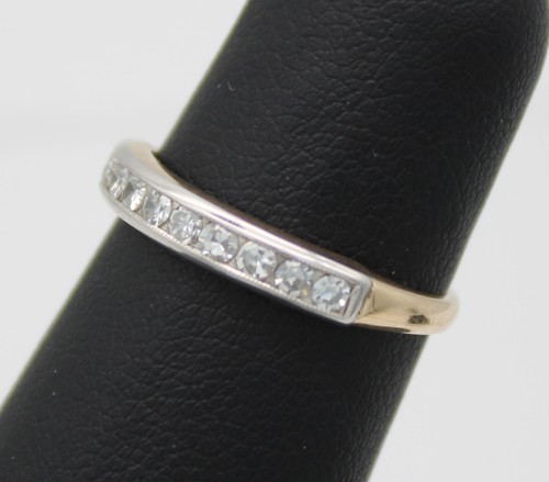 VINTAGE 14KT GELBGOLD 0,20 CTW DIAMANT JUBILÄUMS-/EHERING - Bild 8 von 10
