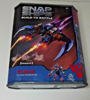 Snap Ships Build to Battle Scarab KLAW. Interceptor - w/The Truth Figure *New*