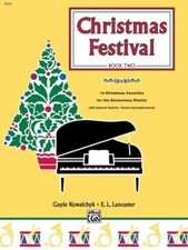CHRISTMAS FESTIVAL BOOK 2 ELEMENTARY PIANO MUSIC BOOK 14 SONGS BRAND NEW ON SALE